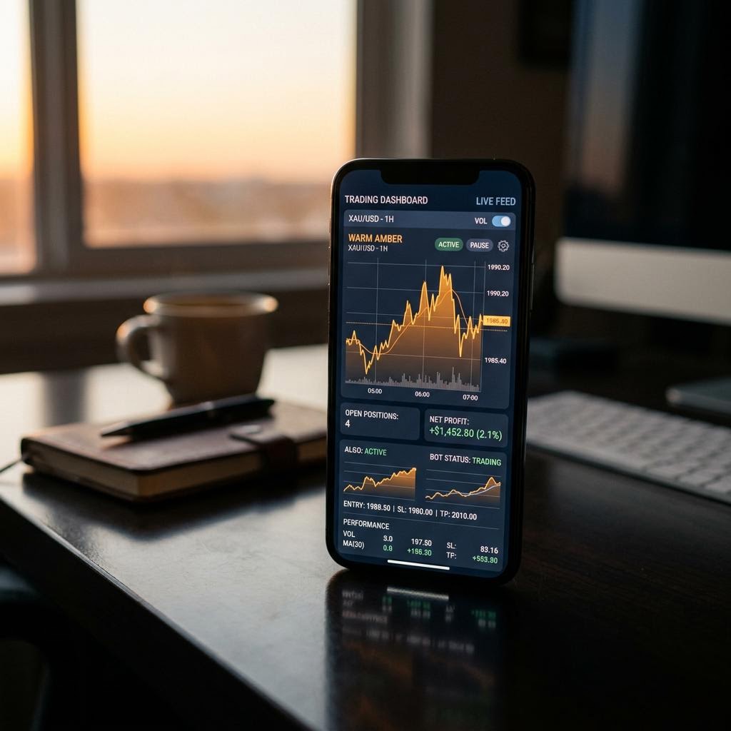 F.-K. Weber Handelsinterface auf dem Smartphone